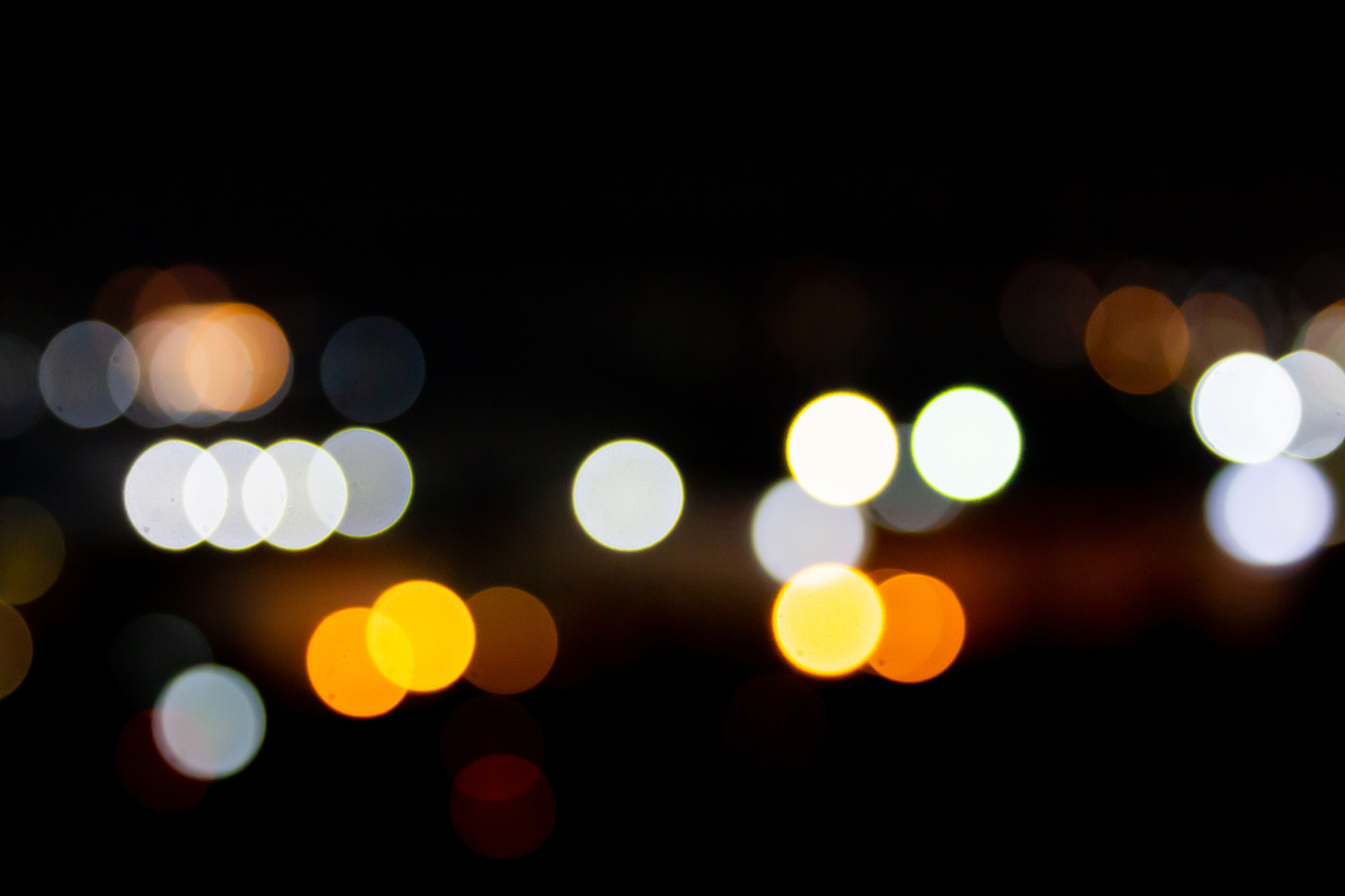 Light Night City Bokeh Background 